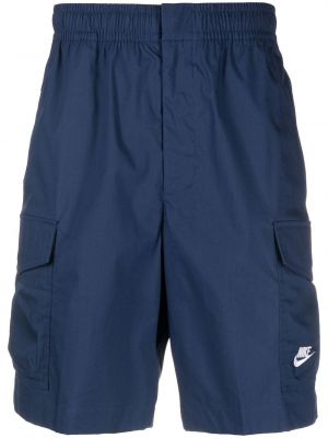 Shorts med broderi Nike blå