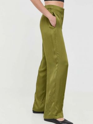 Spodnie z wysoką talią Max&co. zielone