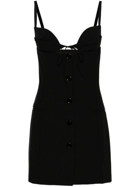 Mini šaty s knoflíky Nensi Dojaka černé