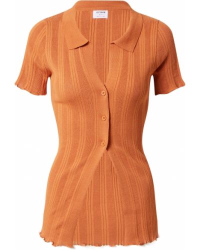 Памучна тениска Cotton On оранжево