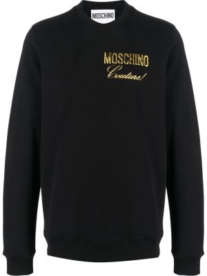 Raštuotas džemperis Moschino juoda