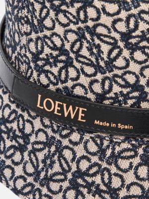 Chapeau en coton Loewe bleu