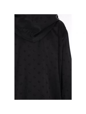 Blusa con capucha oversized de tejido jacquard Balenciaga negro