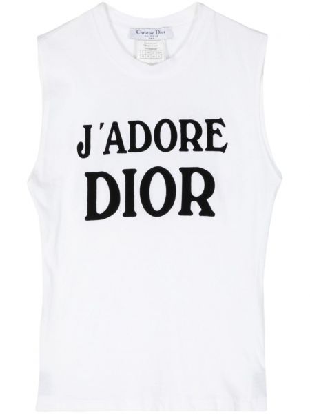 Tricou din bumbac cu imagine Christian Dior Pre-owned