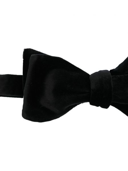 Sametová kravata s mašlí Paul Smith černá