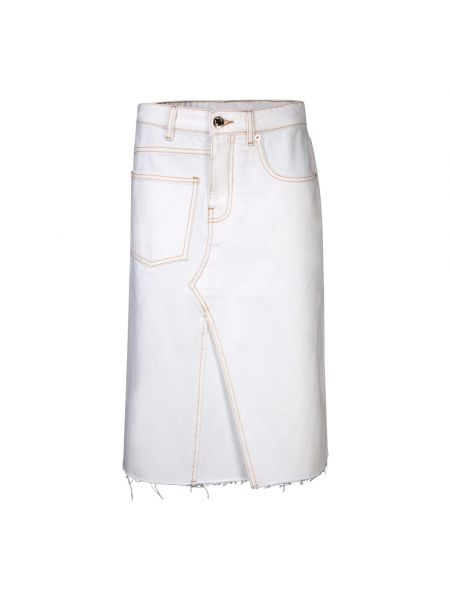 Spódnica jeansowa Tory Burch biała