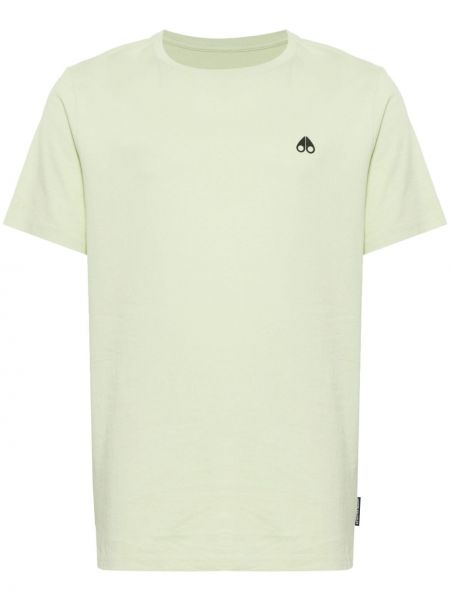Bavlnené tričko Moose Knuckles zelená