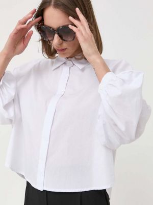 Памучна риза Silvian Heach бяло