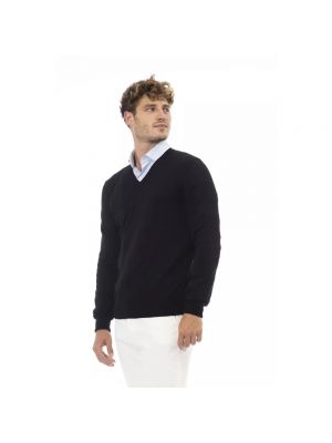 Jersey de lana de tela jersey Alpha Studio negro
