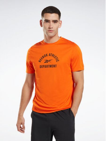 Priliehavé tričko Reebok oranžová