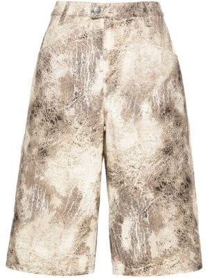 Kratke hlače s printom s apstraktnim uzorkom Cannari Concept bež