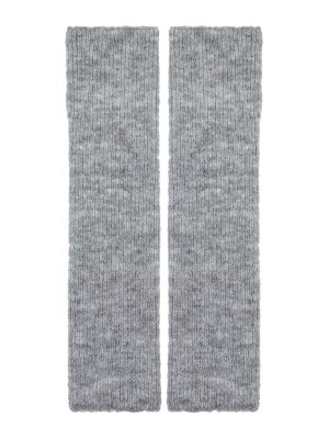 Плетени плетени ръкавици Pull&bear сиво