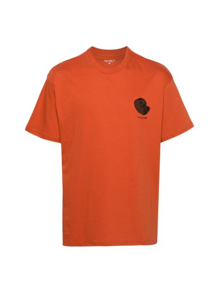 Koszulka Carhartt Wip pomarańczowa