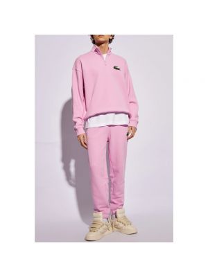Sweatshirt mit stehkragen Lacoste pink