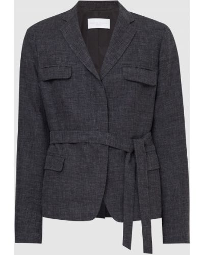 Серый шелковый шерстяной пиджак Fabiana Filippi