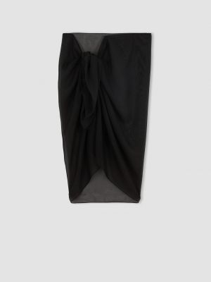 Φόρεμα από σιφόν Defacto μαύρο