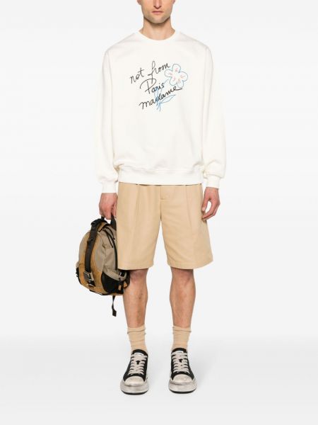 Sweatshirt aus baumwoll mit print Drôle De Monsieur beige