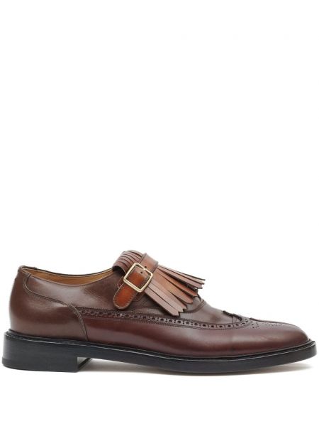 Leder brogue mit fransen Maison Margiela