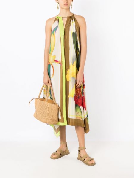 Jedwabna sukienka asymetryczna Lenny Niemeyer