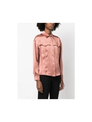 Camisa de raso Tom Ford rosa