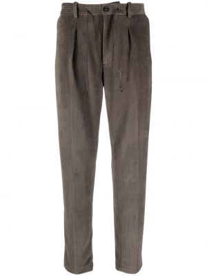 Slim fit manšestrové kalhoty Circolo 1901 šedé