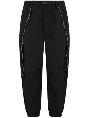 Teplákové nohavice na zips Dsquared2 čierna