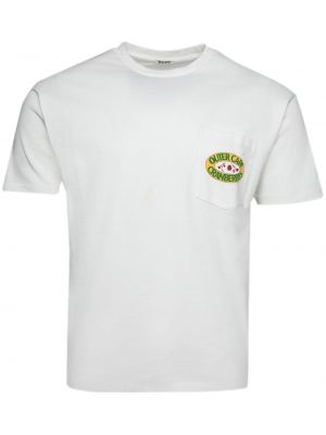 Kokvilnas t-krekls ar kabatām Bode balts
