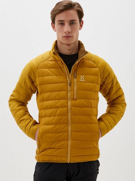 Утепленная джинсовая куртка Haglöfs желтая
