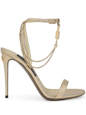 Sandales Dolce & Gabbana doré