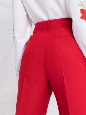 Rovné kalhoty relaxed fit Valentino červené