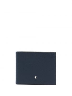 Kožená peněženka Montblanc modrá