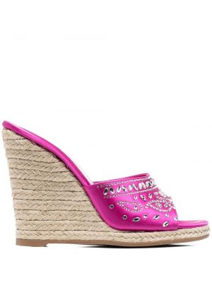 Sandale cu pană Le Silla roz