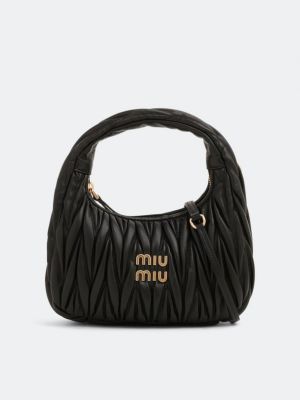 Черная сумка через плечо Miu Miu