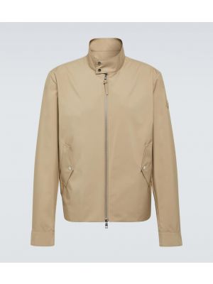 Giacca di pelle Moncler beige