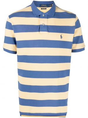 Stripet poloskjorte med print Polo Ralph Lauren blå