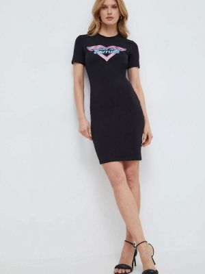 Sukienka mini dopasowana Versace Jeans Couture czarna