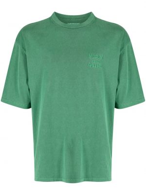 Памучна тениска с шипове Musium Div. зелено