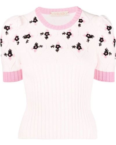 Floral t-skjorte Cormio rosa