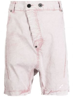 Pantaloni scurți din denim zdrențuiți 11 By Boris Bidjan Saberi roz