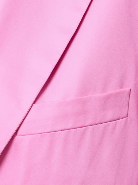 Blazer di raso di cotone oversize The Andamane rosa