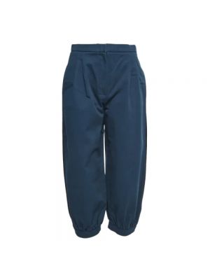 Spodnie bawełniane Fendi Vintage niebieskie