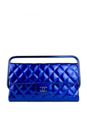 Stepēta shopper soma Chanel Pre-owned zils