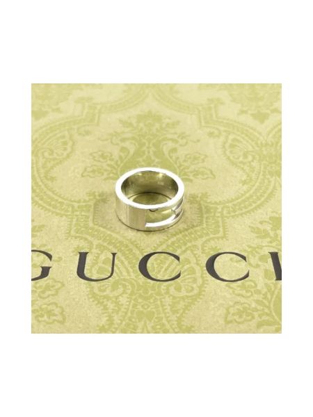Anillo Gucci Vintage plateado