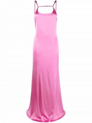 Коктейлна рокля Jacquemus розово
