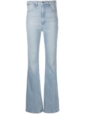 Relaxed fit flare jeans med hög midja Sprwmn blå