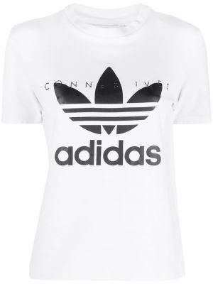 Βαμβακερή μπλούζα με σχέδιο Conner Ives λευκό
