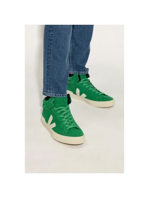 Zapatillas de ante Veja verde