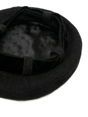 Woll baskenmütze ohne absatz Emporio Armani schwarz