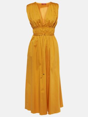 Βαμβακερή μίντι φόρεμα Altuzarra πορτοκαλί