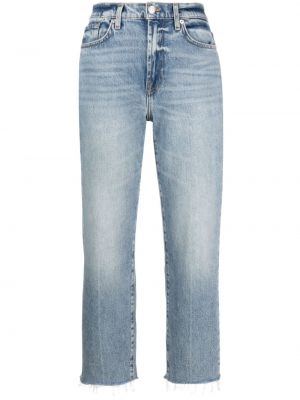 Jeans con frange 7 For All Mankind blu